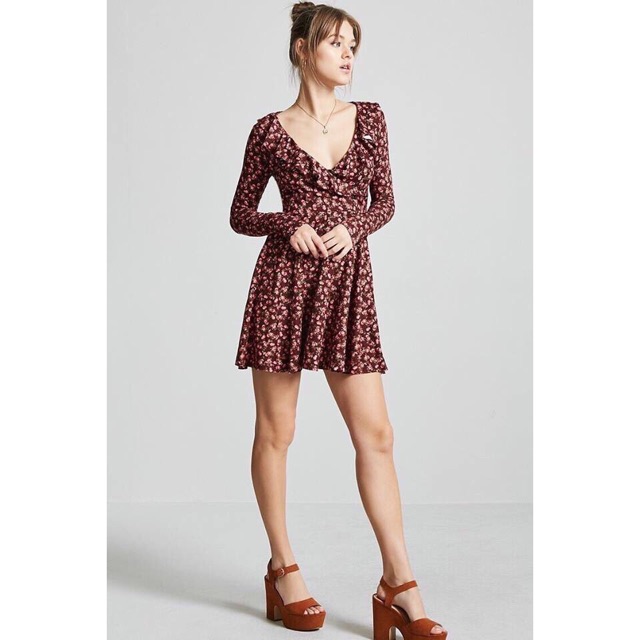 Đầm xoè tay dài f21