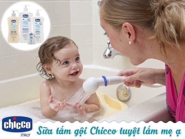 Sữa Tắm Gội Chicco Chiết Xuất Yến Mạch