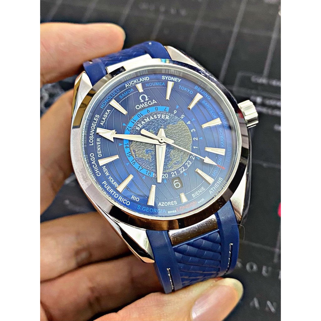 Đồng Hồ Nam dây da OMEGA 688 Seemas Máy Nhật Lịch Kim Trôi Chống Nước Cao Cấp | BigBuy360 - bigbuy360.vn