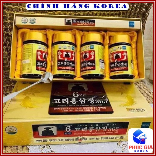 Cao Hồng Sâm 365 Cao Cấp Hàn Quốc, Hộp 4 lọ | BigBuy360 - bigbuy360.vn
