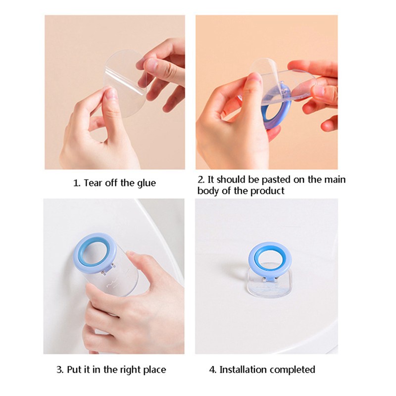 Dụng cụ mở nắp bồn cầu thiết kế tự dính an toàn tiện dụng