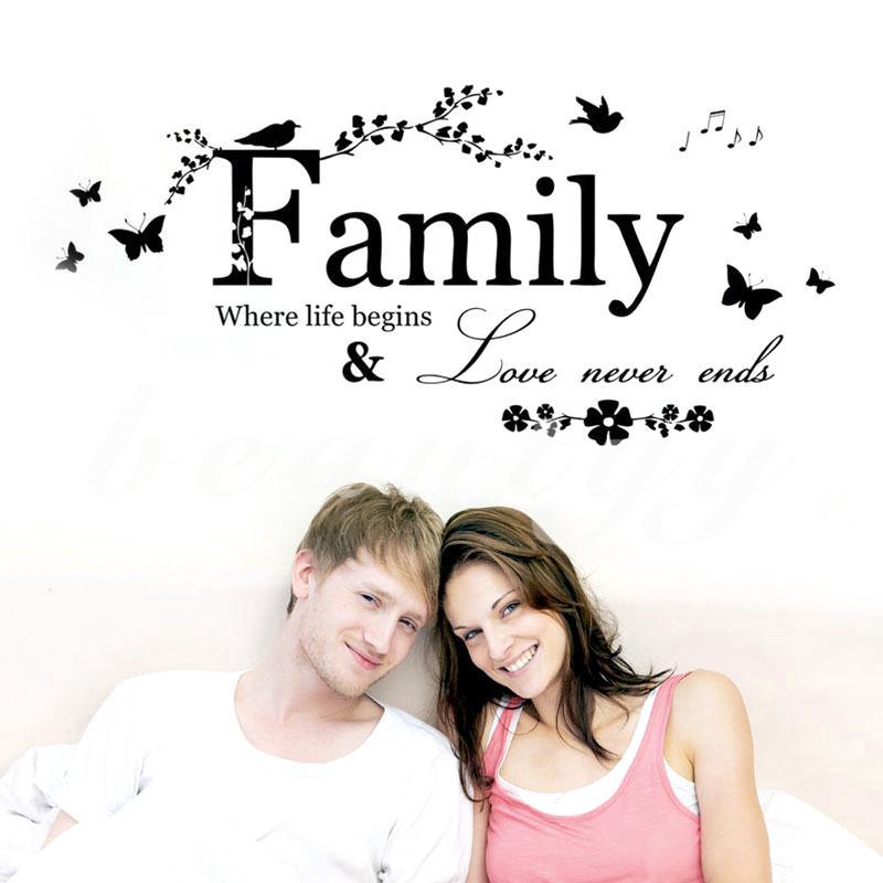 Decal dán tường chủ đề gia đình