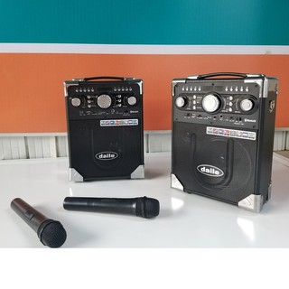 Loa kéo karaoke Q8    tặng 2  mic không dây