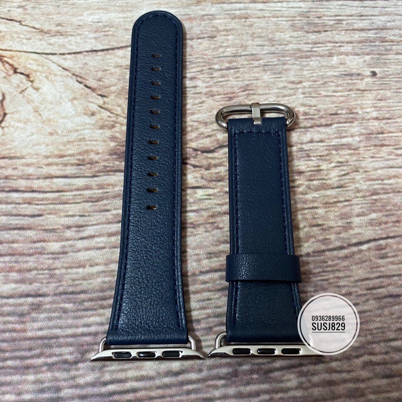 Dây da khoá buckle apple WATCH (khắc chữ Natural Leather bên mặt trong dây)