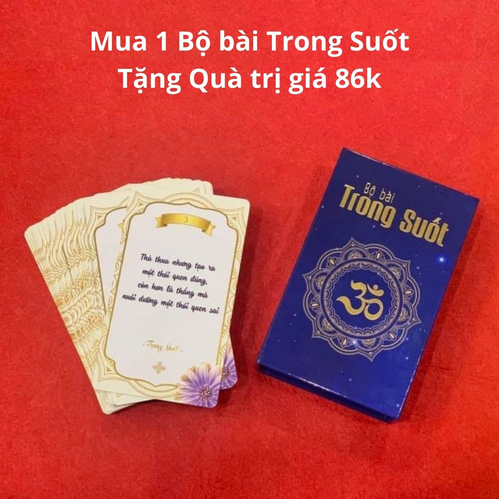 BỘ BÀI TRONG SUỐT - Bài lời khuyên đến từ Trí Tuệ Thuần Khiết giúp bạn sáng tỏ nhận thức, tăng khả năng hành động