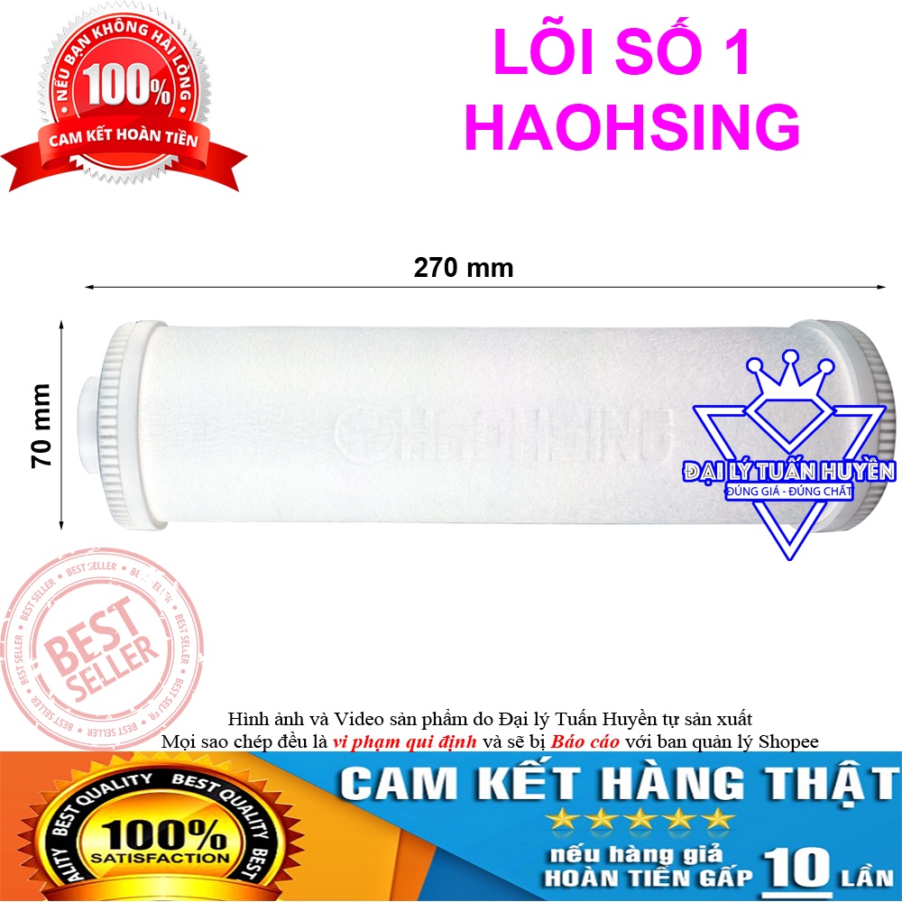 Lõi lọc nước số 1 Haohsing chính hãng - Dùng cho máy lọc nước Haoshing