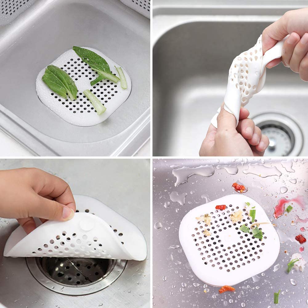 Nắp Đậy Cống Thoát Nước Bồn Rửa Chén / Phòng Tắm Bằng Silicone Có Giác Hút Chống Tắc Nghẽ