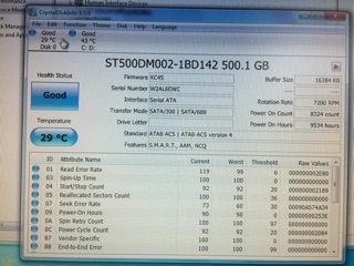 Hdd 500GB seagate