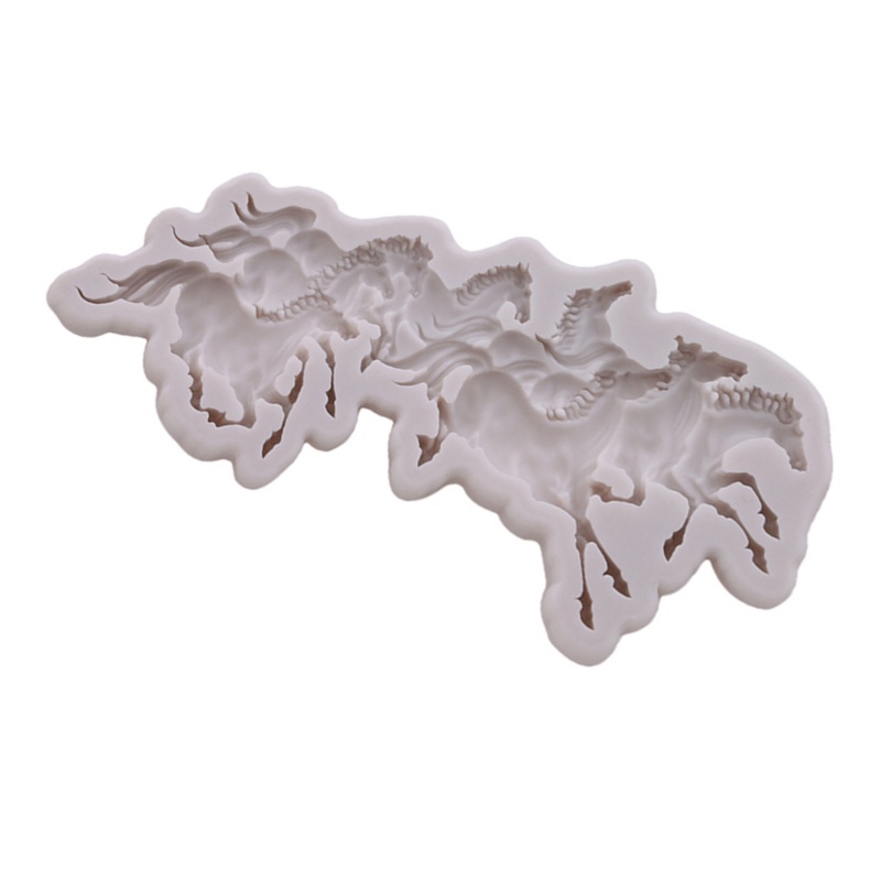 Khuôn Silicone Làm Bánh Hình Ngựa Kì Lân 3D Độc Đáo