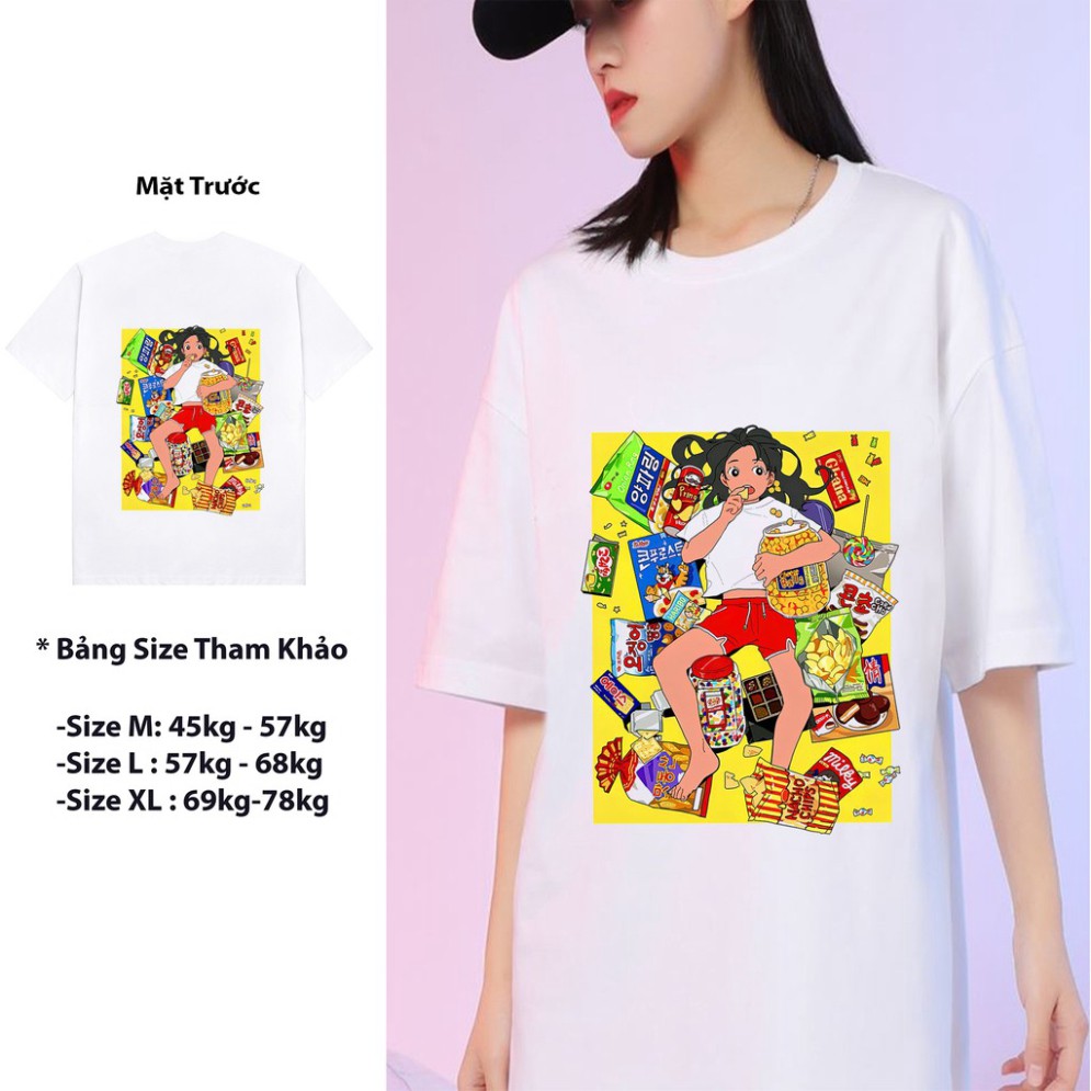 [ FULL SIZE + ẢNH THẬT ] ÁO PHÔNG, ÁO THUN TAY LỠ UNISEX FORM RỘNG OVERSIZE ANIME BIM BIM M450