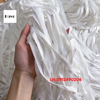 Dây giày sneaker thể thao lụa màu trắng Dài 1m ( 1 Đôi)