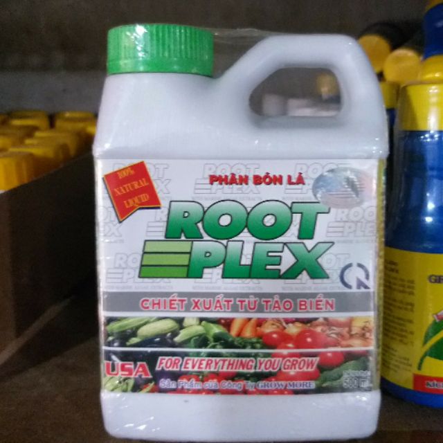 Phân Bón Lá ROOT PLEX SEAWEED - Phân Hữu Cơ RootPlex GrowMore Rong Biển USA 500ml