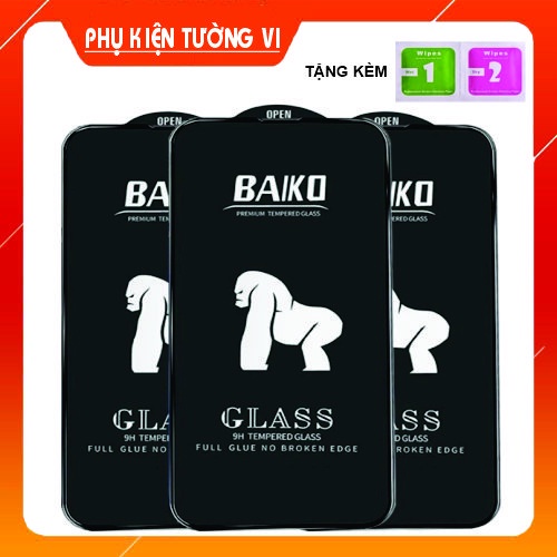 Kính Cường Lực Baiko Full màn cho iPhone - Hàng Chính Hãng Baiko