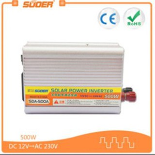 [Mã ELHA22 giảm 5% đơn 300K] Bộ đổi điện 500W 12V Sang 220V . SUOER SDA 500A
