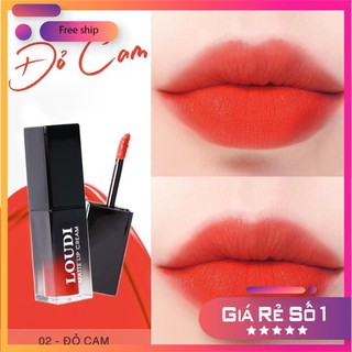 Son Lì Không Chì Loudi Màu Đỏ Cam Số 2