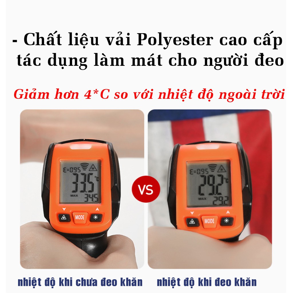 Khăn phượt đa năng tam giác cao cấp - Chống nắng Chống Uv - Vải có nhiều lỗ nhỏ liti làm mát thấm hút mồ hôi tốt