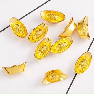 Set 10 Thỏi Tài Lộc Màu Vàng May Mắn Phong Thủy