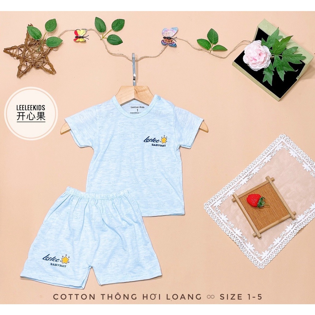 Bộ Quần áo Cộc tay thông hơi baby suit cho bé trai/ bé gái