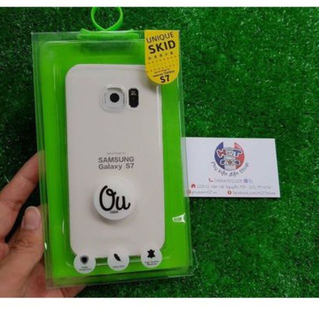 Ốp lưng galaxy S7 dẻo trong suốt Ou Case vu Case chính hãng