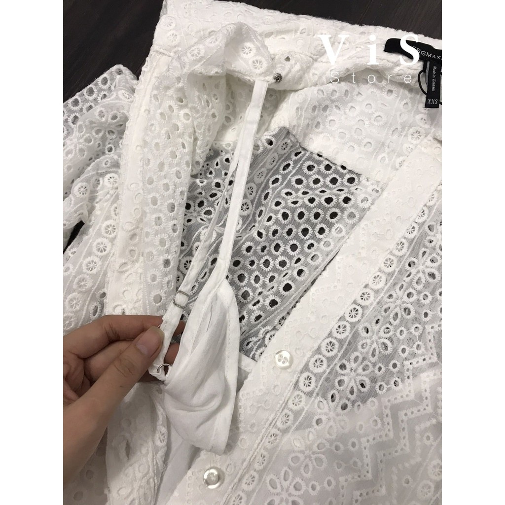 [Mã FATHANG5 giảm 10K đơn 50K] ĐẦM MIDI NỮ MÀU TRẮNG CỔ SƠ MI VNXK | BigBuy360 - bigbuy360.vn