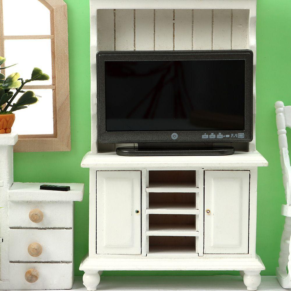 Mô Hình Tv Nội Thất Có Điều Khiển Từ Xa Cho Nhà Búp Bê