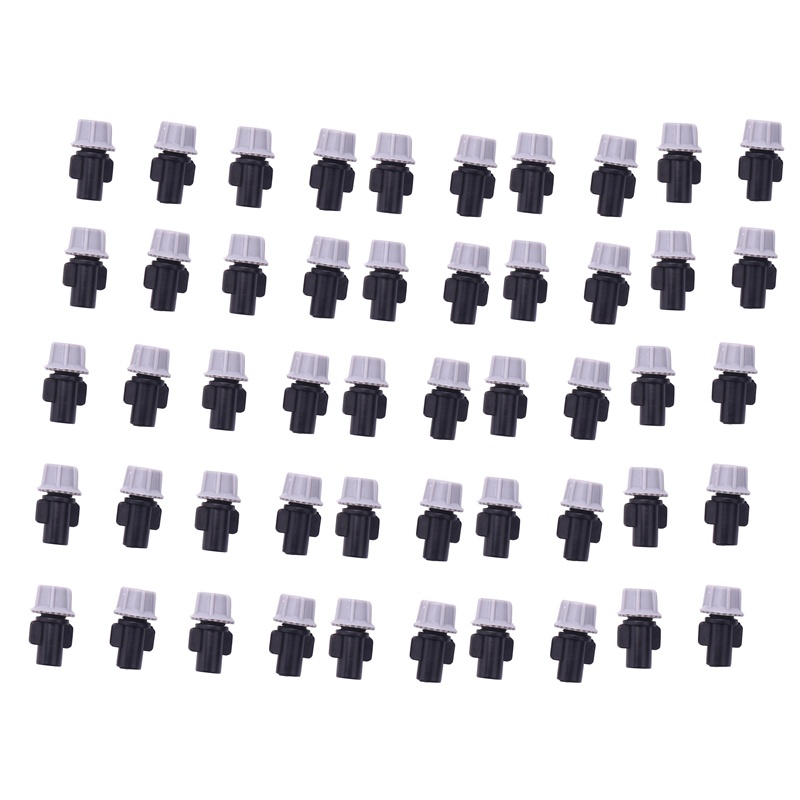 Set 50 Cặp 100 Đầu Nối Chữ T Cho Hệ Thống Tưới Nước Vườn Cây