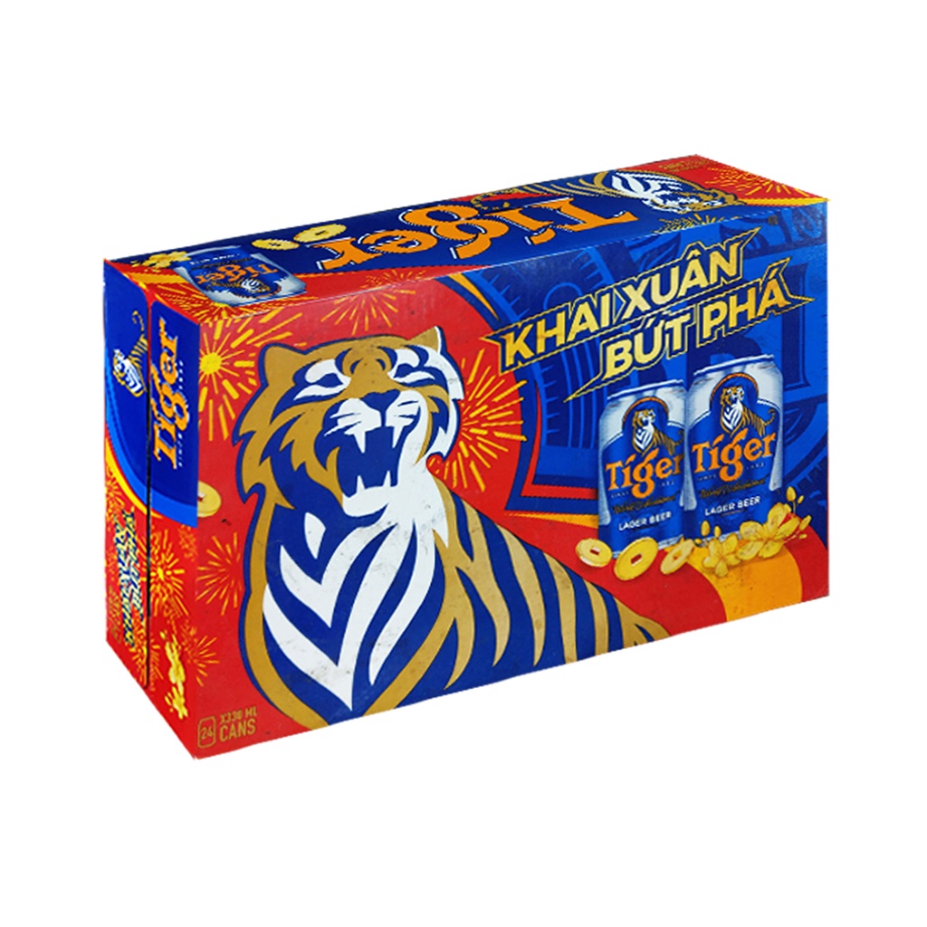 Thùng 24 lon bia Tiger 330ml