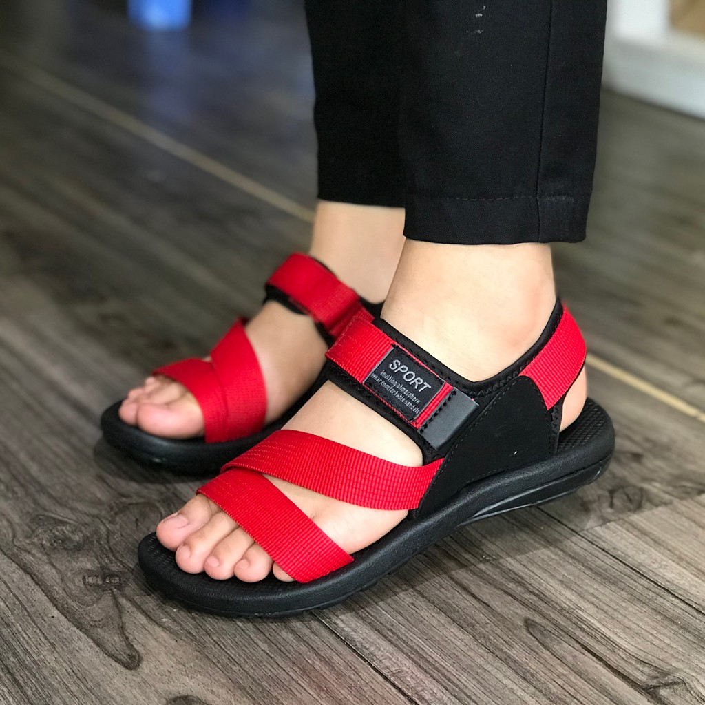 [Mã FASHIONT4WA2 giảm 10k đơn từ 50k] Giày Sandal Nữ Hiệu Rova - RV871R Đỏ