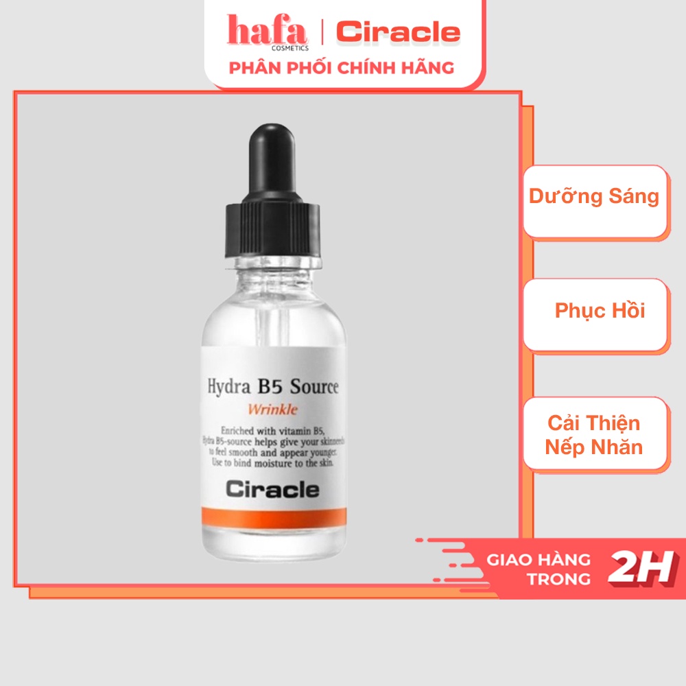 Tinh chất dưỡng sáng da, chống nhăn hiệu quả Ciracle Hydre B5 Source Wrinkle 30ml _ Ciracle Chính Hãng