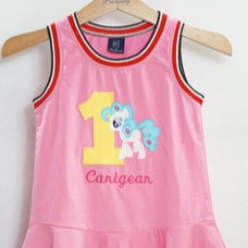 Đầm thun thể thao thêu ngựa Pony