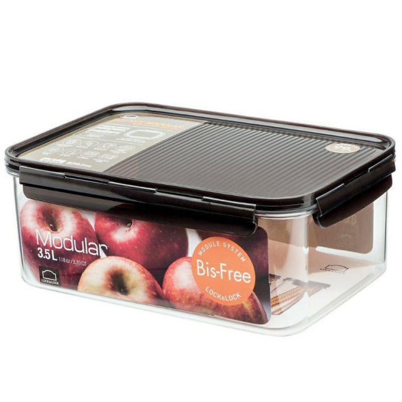 Hộp bảo quản LOCK&amp;LOCK Bisfree Modular màu đen 3.5L - LBF407