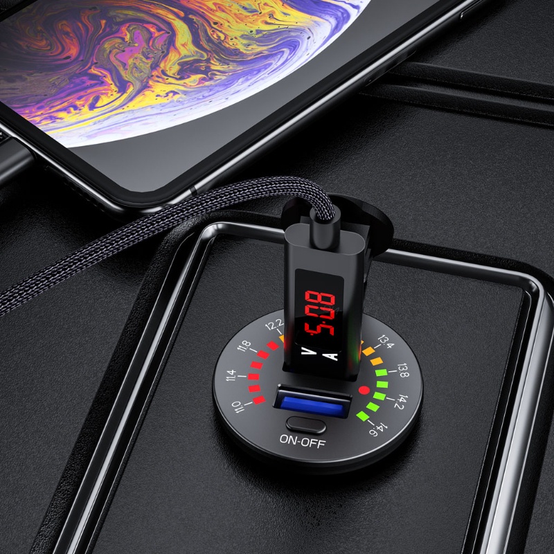 Ổ Cắm Sạc Nhanh QC3.0 Hai Cổng USB Cho Tàu Thuyền / Xe Máy
