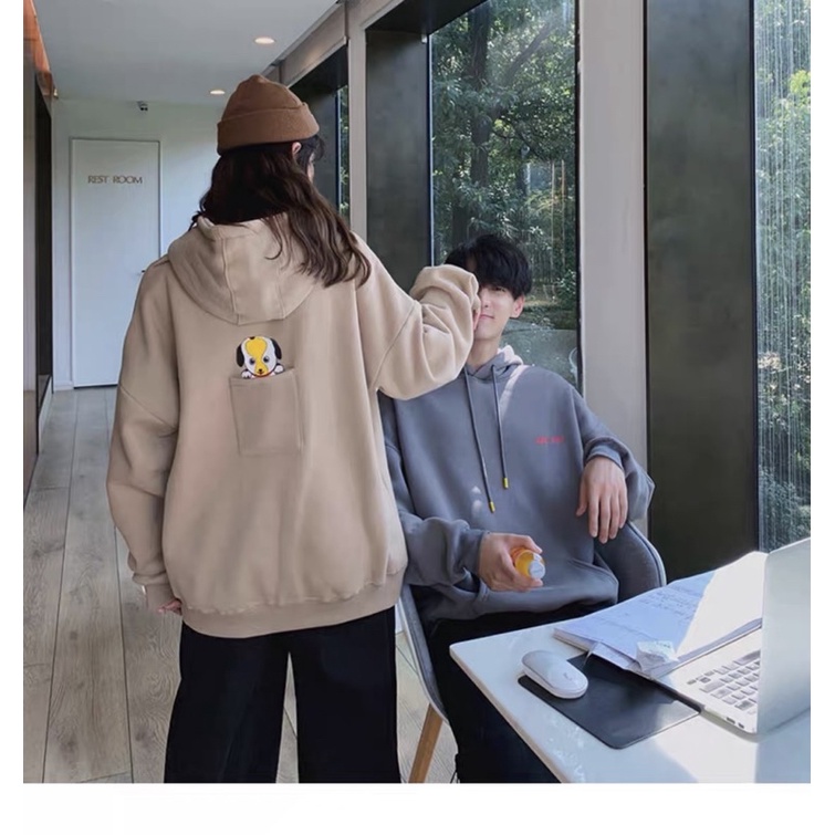 Áo hôddie túi của chú chó