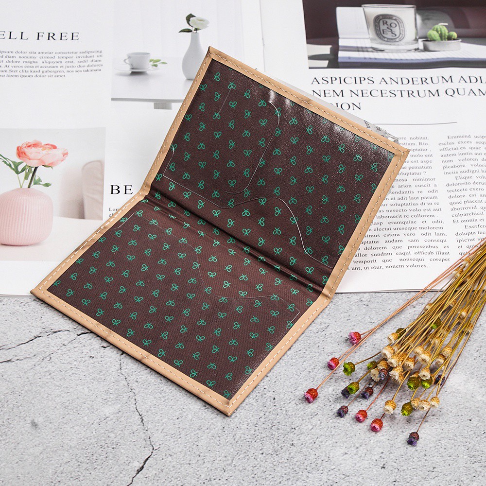 Bìa hộ chiếu bằng da PU chống nước họa tiết cẩm thạch thời trang