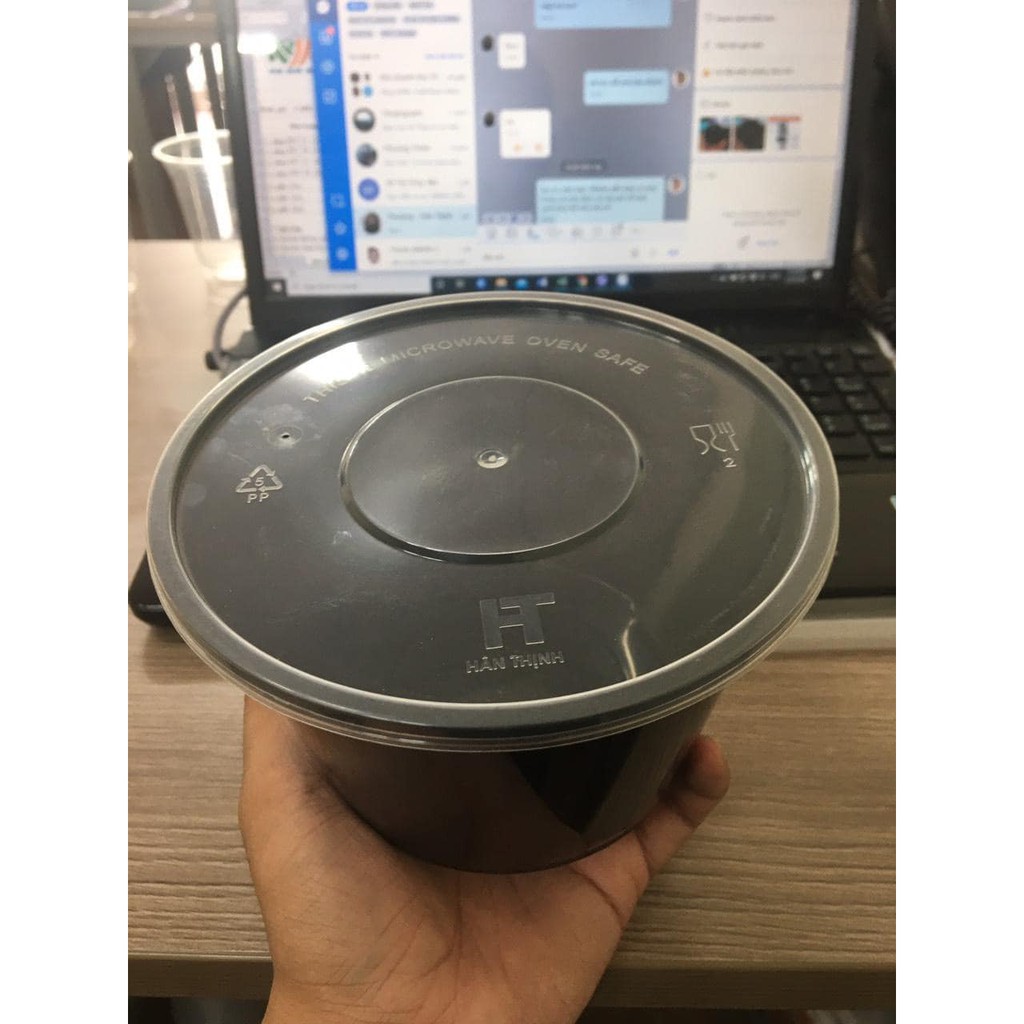 50 Tô Nhựa Lớn 1000ml Đựng Salad / Bánh / Gạo / Snack / Tủ Lạnh / Lò Vi Sóng