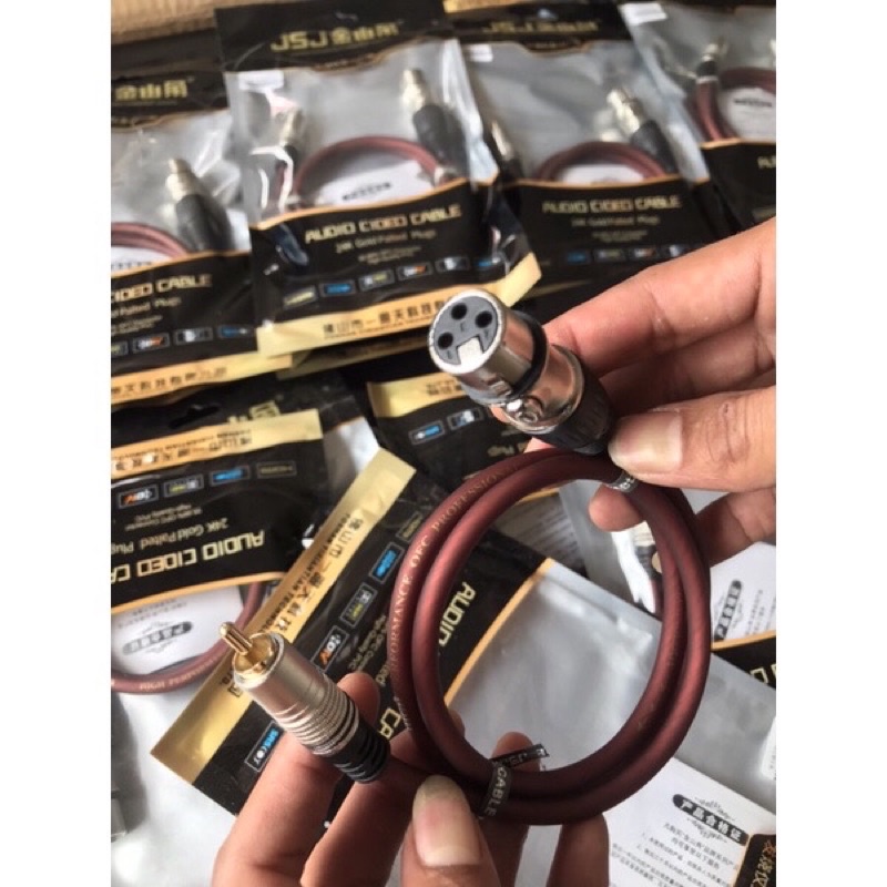 DÂY CANON RA AV/ CAP XỊN NHẬP KHẨU TAIWAN DÙNG CẮM TỪ VANG SỐ SANG AMPLY