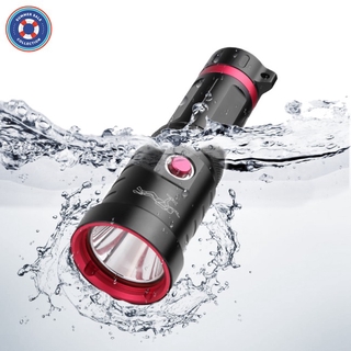 Powerful P70 Scuba Diving Flashlight Diver Light LED Underwater Torch Lamp