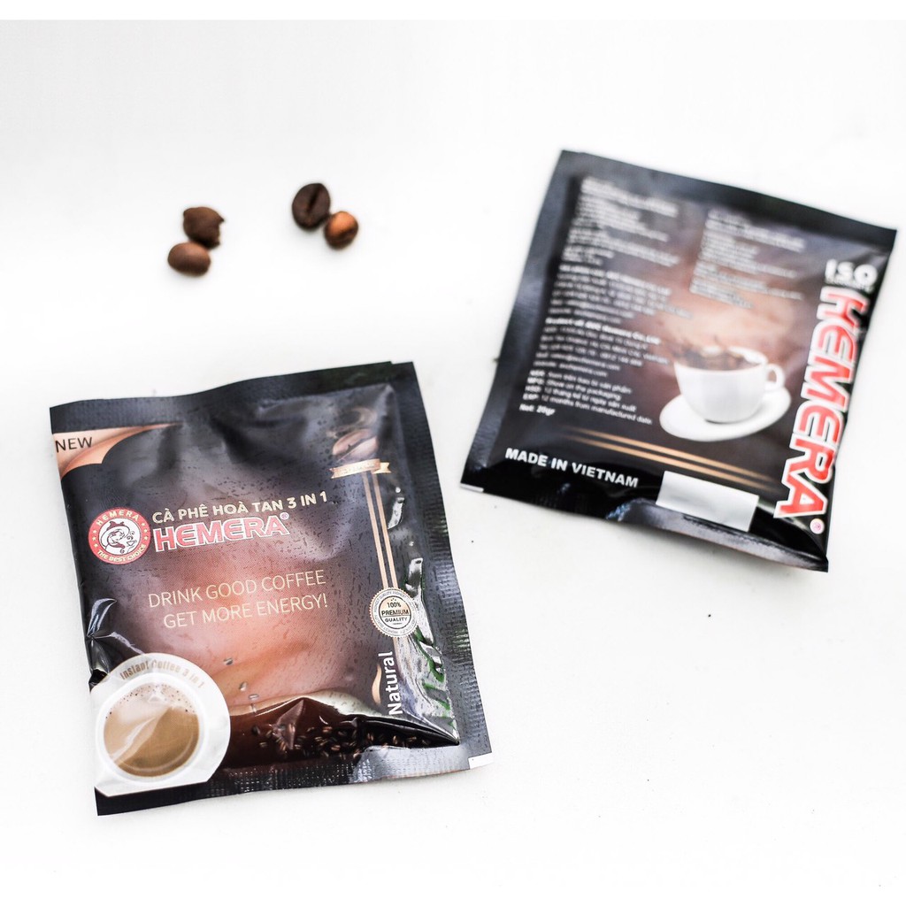 CÀ PHÊ NGUYÊN CHẤT ROBUSTA RANG XAY HEMERA COFFEE 500GR (tặng 2 gói cafe hòa tan 3in1) | BigBuy360 - bigbuy360.vn