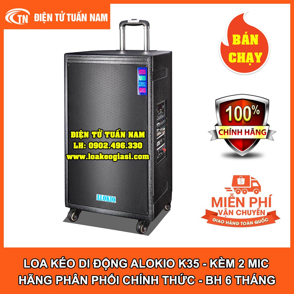 [FREESHIP TOÀN QUỐC] LOA KÉO DI ĐỘNG ALOKIO K35