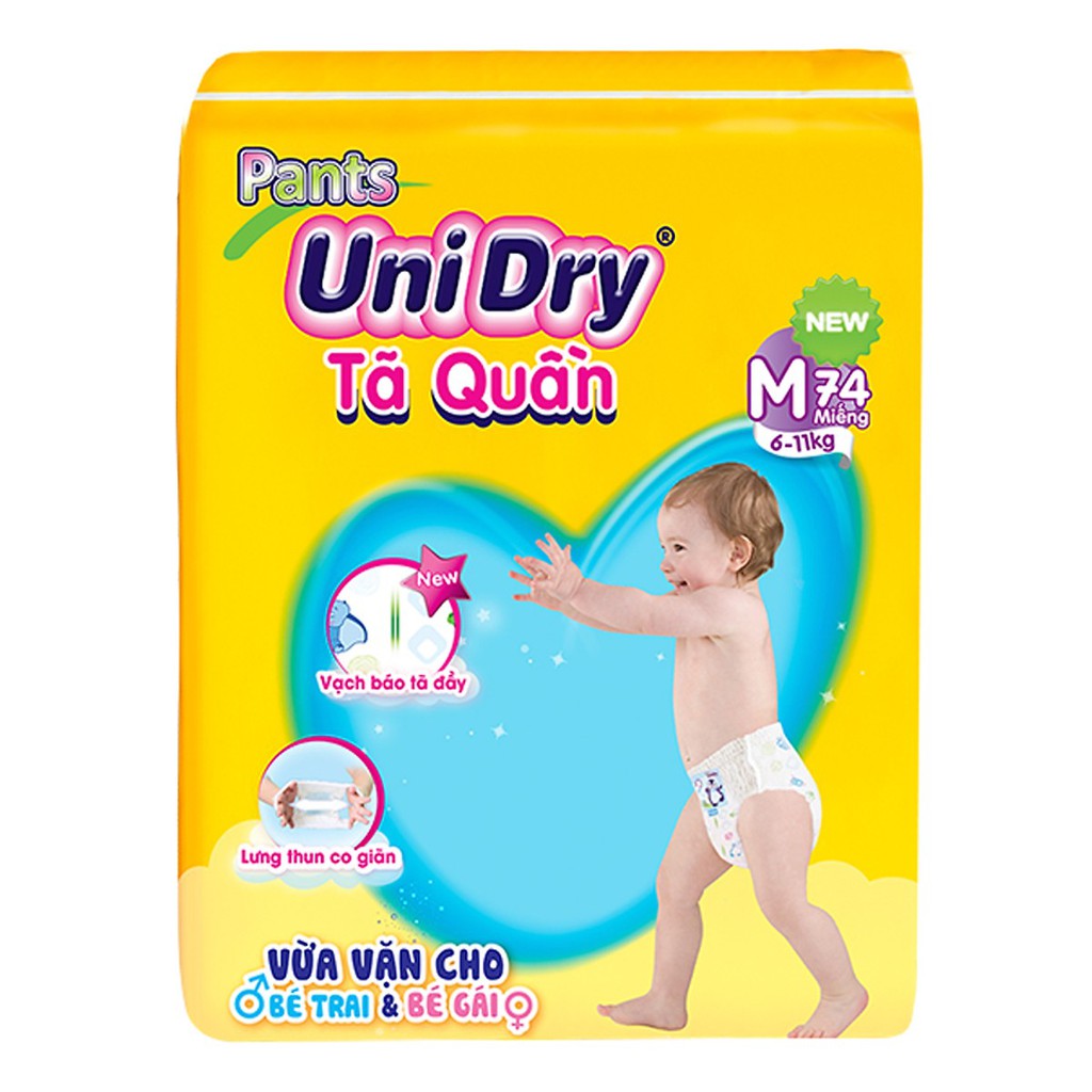 Tã quần UniDry M74/ L68/ XL62/ XXL56