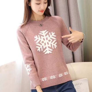Áo len họa tiết hoa tuyết