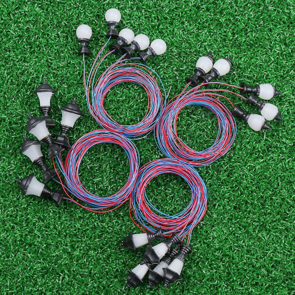 Set 24 Đèn Đường 3V Làm Từ Nhựa Resin Dễ Thương Cho Trang Trí Vườn