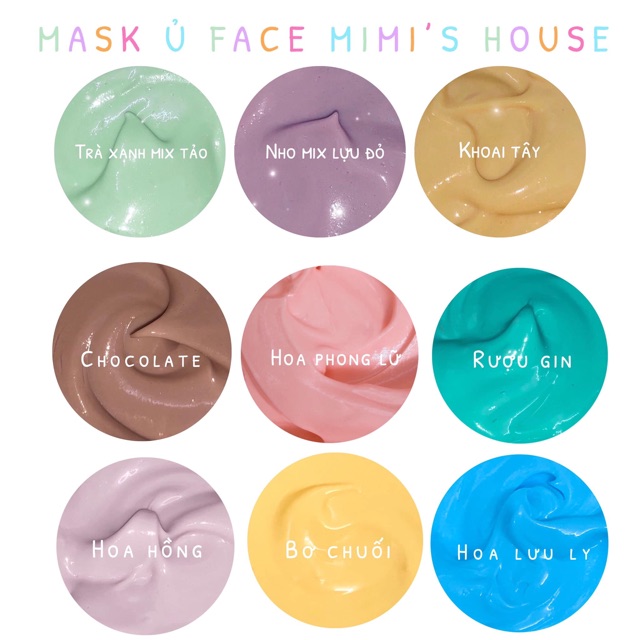 MASK Ủ FACE MIMI’S HOUSE  mặt nạ trắng da