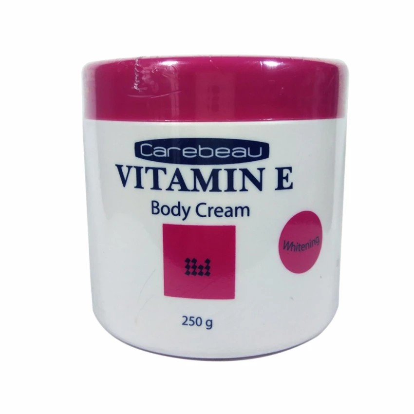 Kem dưỡng da Vitamin E Body Cream màu hồng 250g hiệu Carebeau Thái Lan