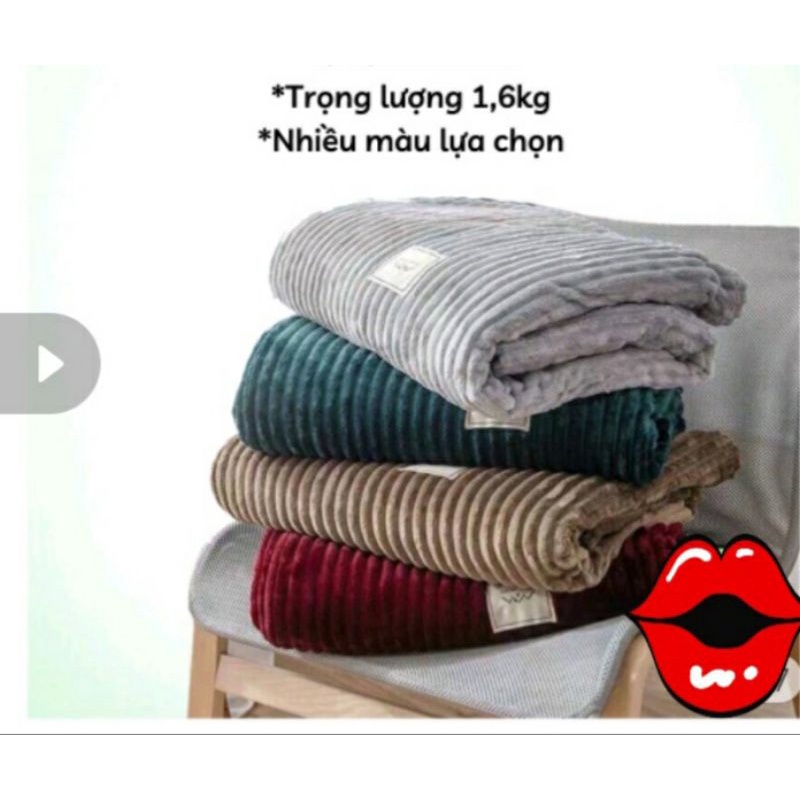 CHĂN NỈ NHUNG TĂM HÀNG ĐẸP SIZE 2M×2M3