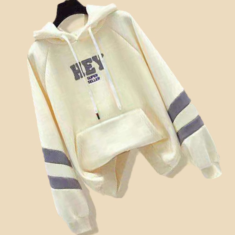 Áo Hoodie Dày Dặn Phối Màu Thời Trang Mới 2022 Cho Nữ