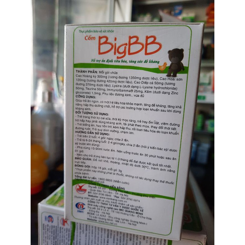 Cốm Bigbb hỗ trợ ổn định tiêu hóa, tăng sức đề kháng cho trẻ