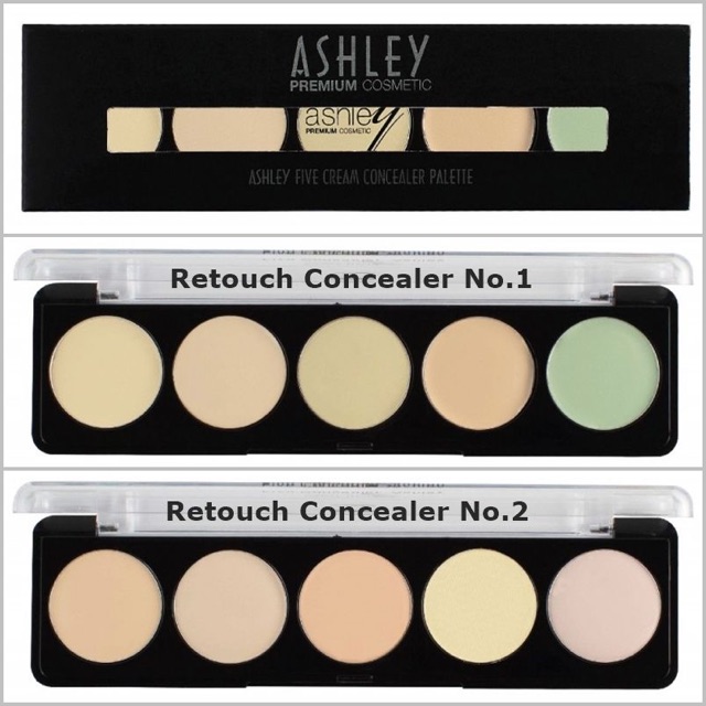 BẢNG CHE KHUYẾT ĐIỂM 5 Ô ASHLEY FIVE CREAM CONCEALER PALETTE | BigBuy360 - bigbuy360.vn