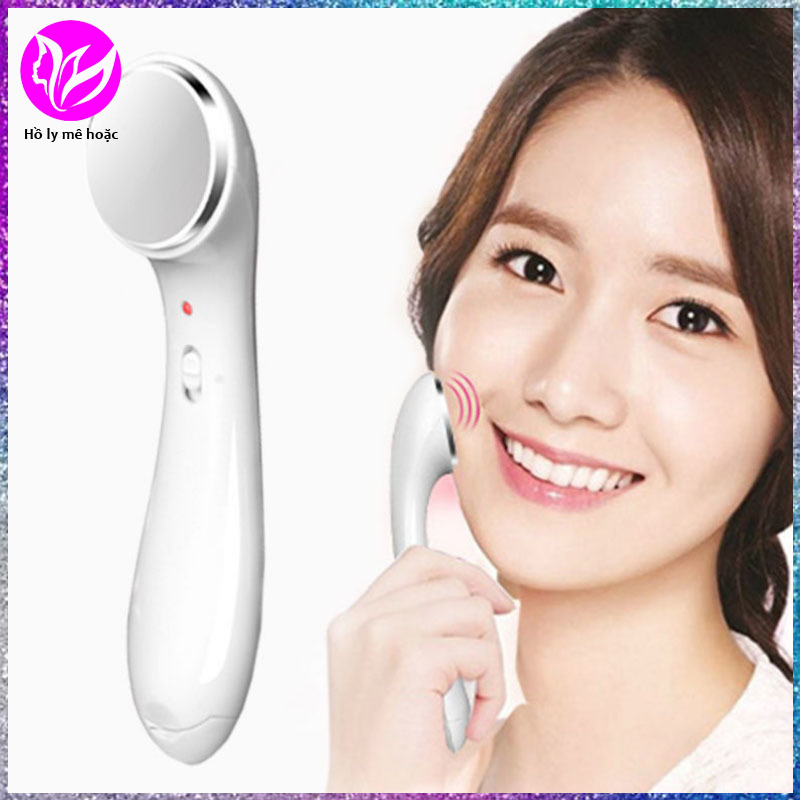 Máy Massage Mặt Bằng Ion, Máy Điện Di Cầm Tay Chăm Sóc Da Mặt,rửa Mặt, Trị Quầng Thâm Giảm Mỏi Mắt, Giảm Nhăn