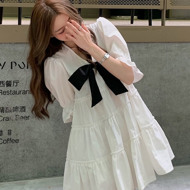 Đầm công chúa Perty vải chiffon cổ điển phong cách Hàn Quốc cho nữ
